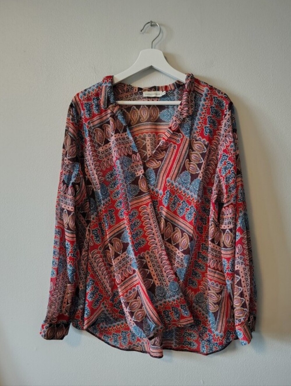 Paraphrase Multicolour Semi Sheer Blouse